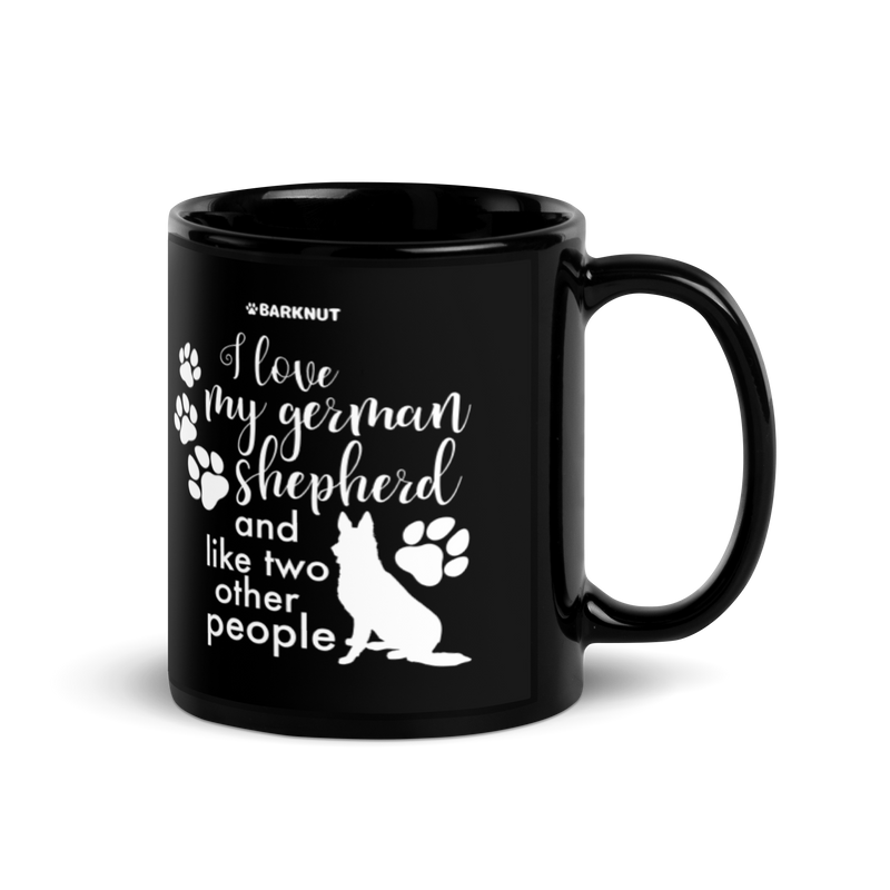 Load image into Gallery viewer, I Love My German Shepherd And Like Two Other People Mug
