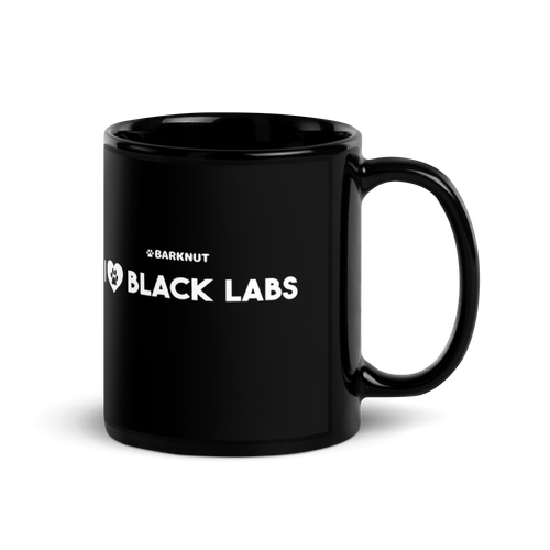 I Heart Black Labs Mug