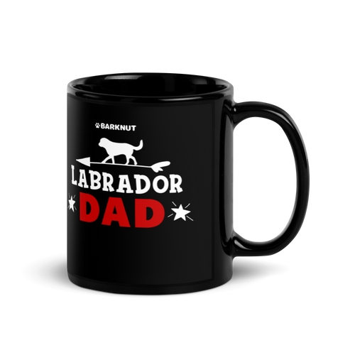 Labrador Dad Red Mug