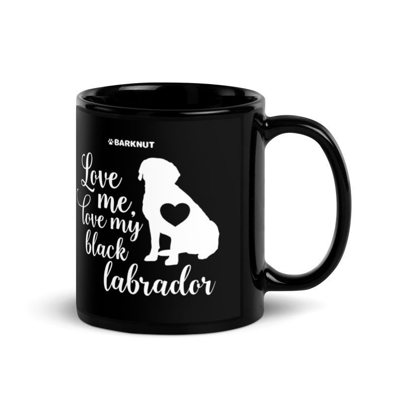 Load image into Gallery viewer, Love Me Love My Black Labrador Mug
