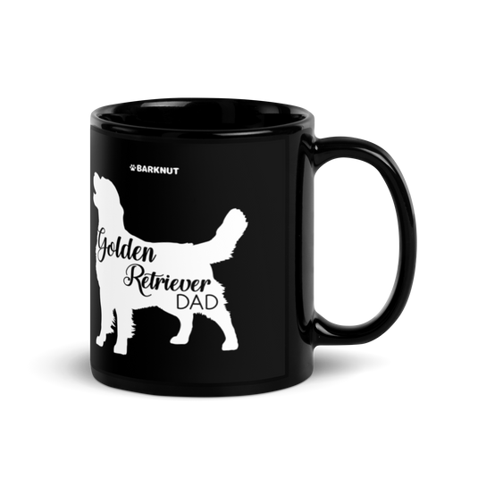 Golden Retriever Dad Silhouette Mug