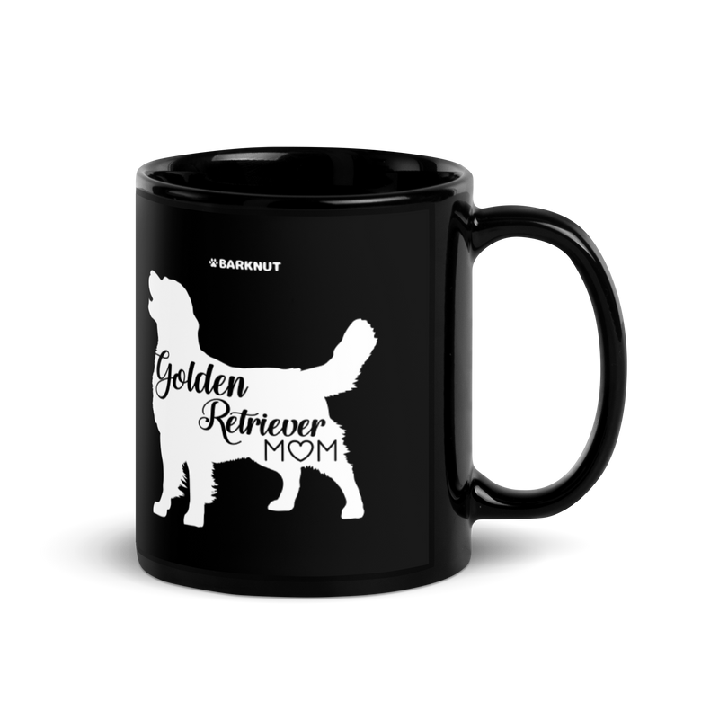 Load image into Gallery viewer, Golden Retriever Mom Black Mug
