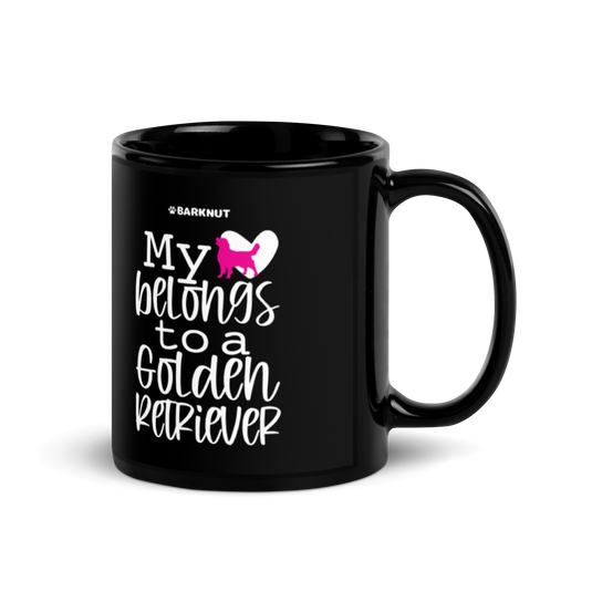 My Heart Belongs To A Golden Retriever Mug