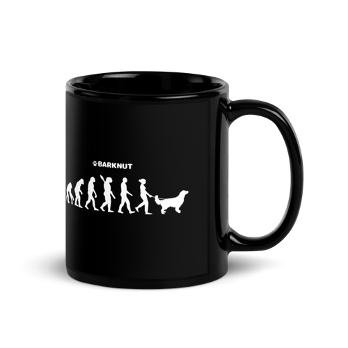 Evolution Woman Golden Retriever Mug