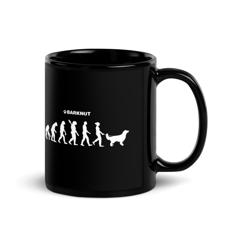 Load image into Gallery viewer, Evolution Woman Golden Retriever Mug
