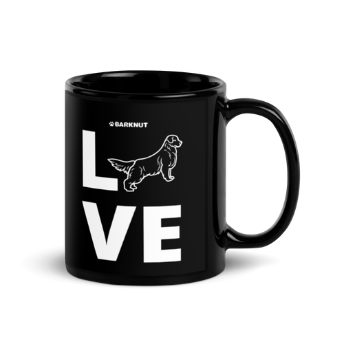 Love Golden Retriever Silhouette Mug