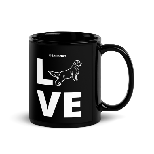 Love Golden Retriever Silhouette Mug