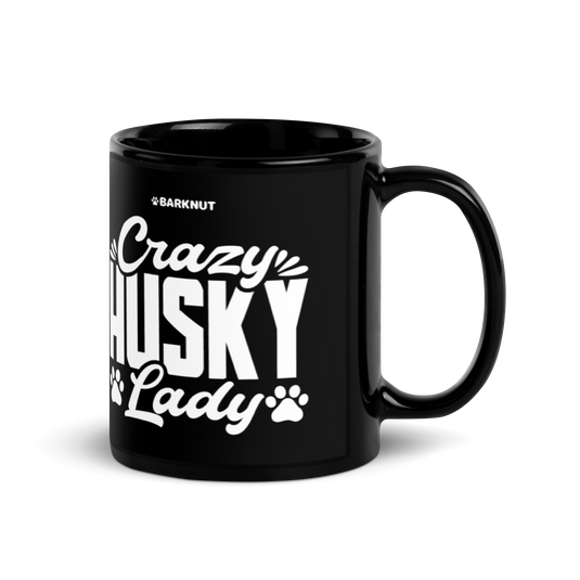 Crazy Husky Lady Paws Mug