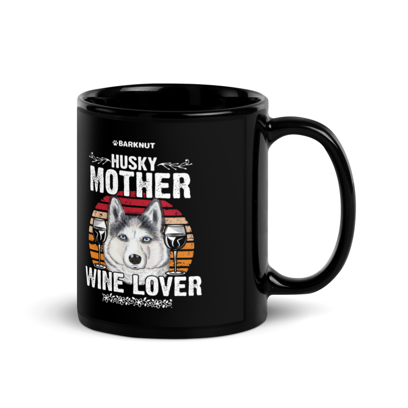 Load image into Gallery viewer, Husky Mother Wine Lover Colors Mug
