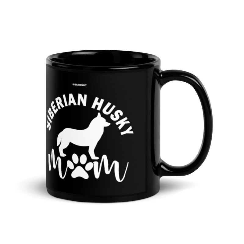 Load image into Gallery viewer, Siberian Husky Mom Silhouette Mug
