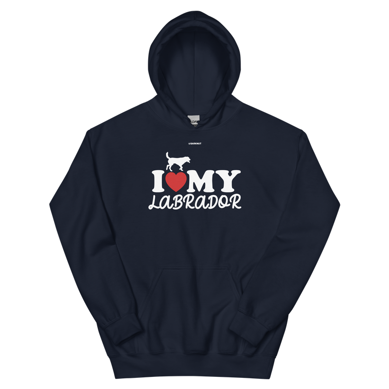 Load image into Gallery viewer, I Heart My Labrador Hoodie
