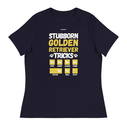 Stubborn Golden Retriever Tricks Shirt (Women's)